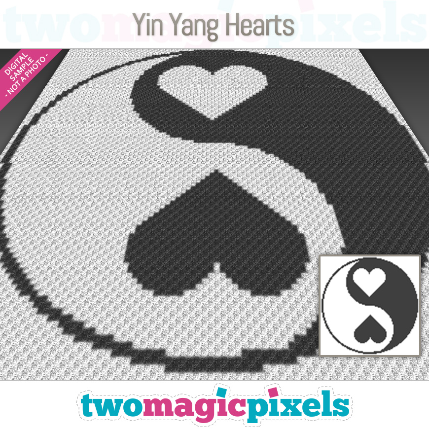 Yin Yang Hearts by Two Magic Pixels