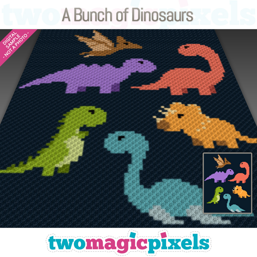 A Bunch of Dinosaurs by Two Magic Pixels