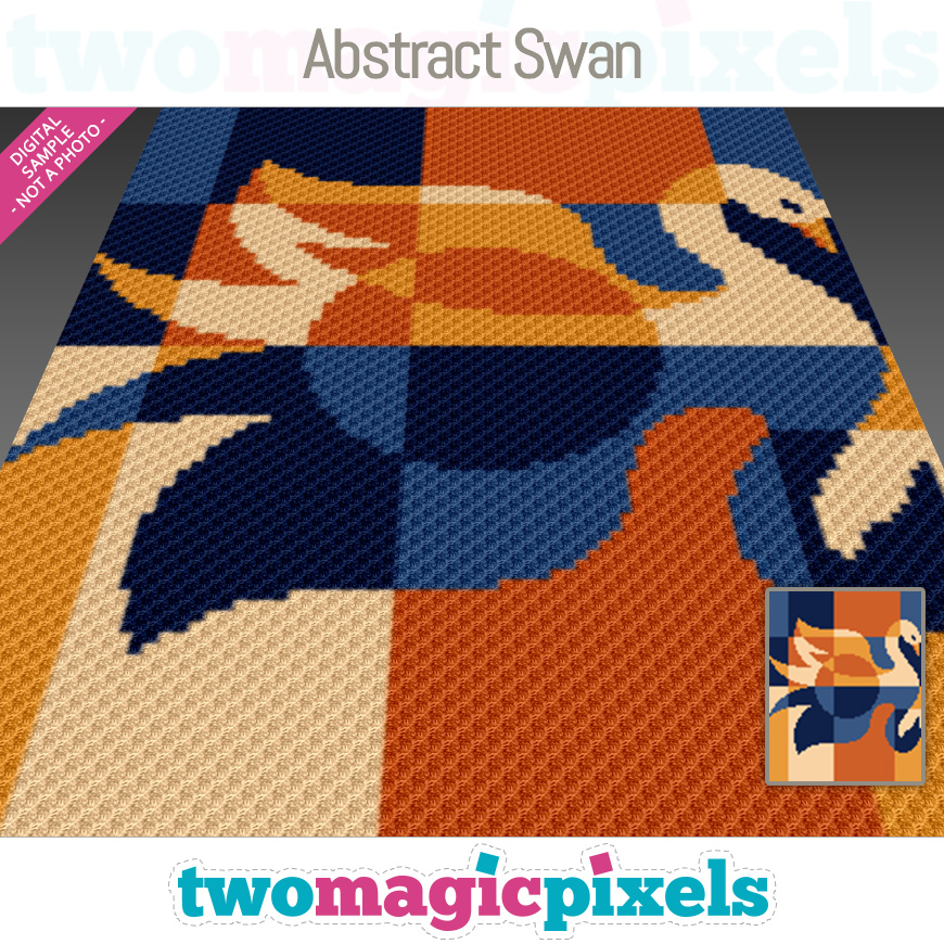 Abstract Swan by Two Magic Pixels