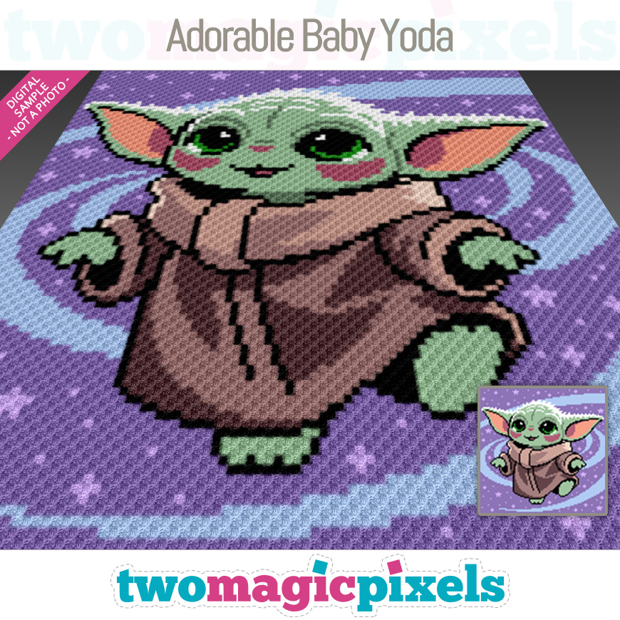 Adorable Baby Yoda by Two Magic Pixels