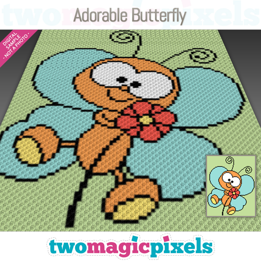 Adorable Butterfly by Two Magic Pixels