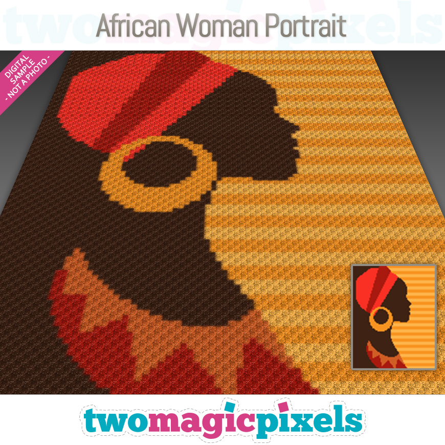 African Woman Portrait by Two Magic Pixels