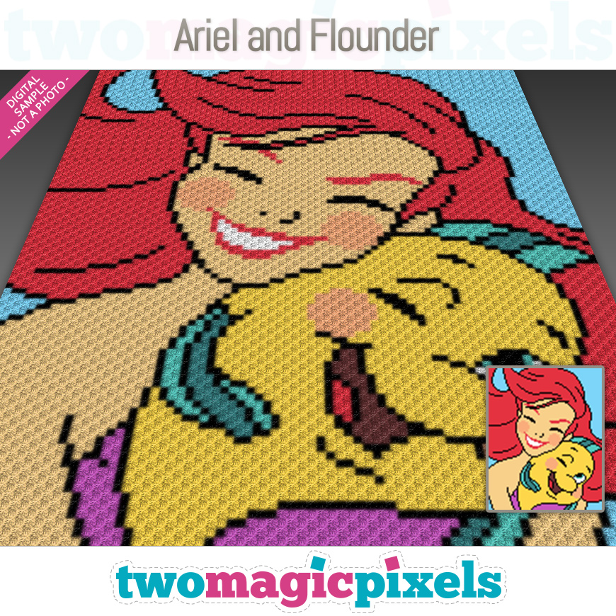 Ariel and Flounder by Two Magic Pixels