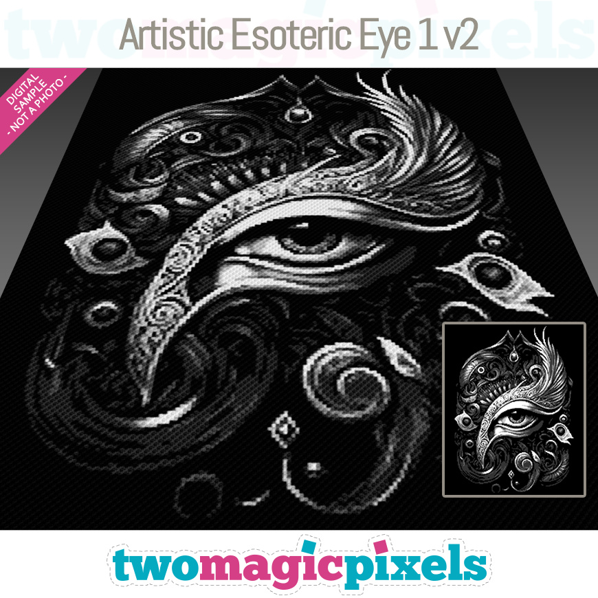 Artistic Esoteric Eye 1 v2 by Two Magic Pixels