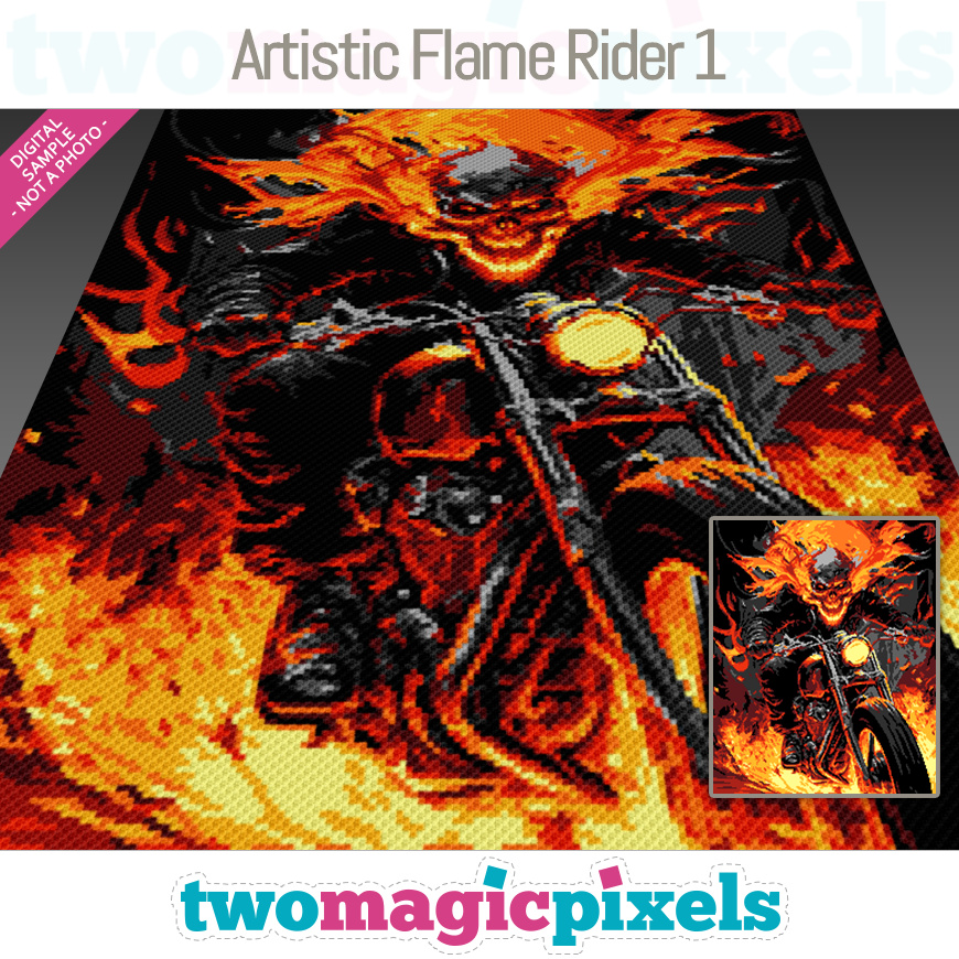 Artistic Flame Rider 1 by Two Magic Pixels