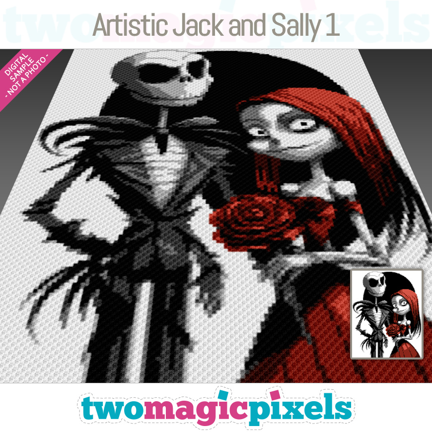 Artistic Jack and Sally 1 by Two Magic Pixels