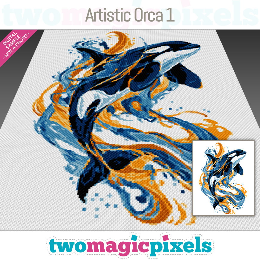 Artistic Orca 1 by Two Magic Pixels Artistic Orca 1 by Two Magic Pixels