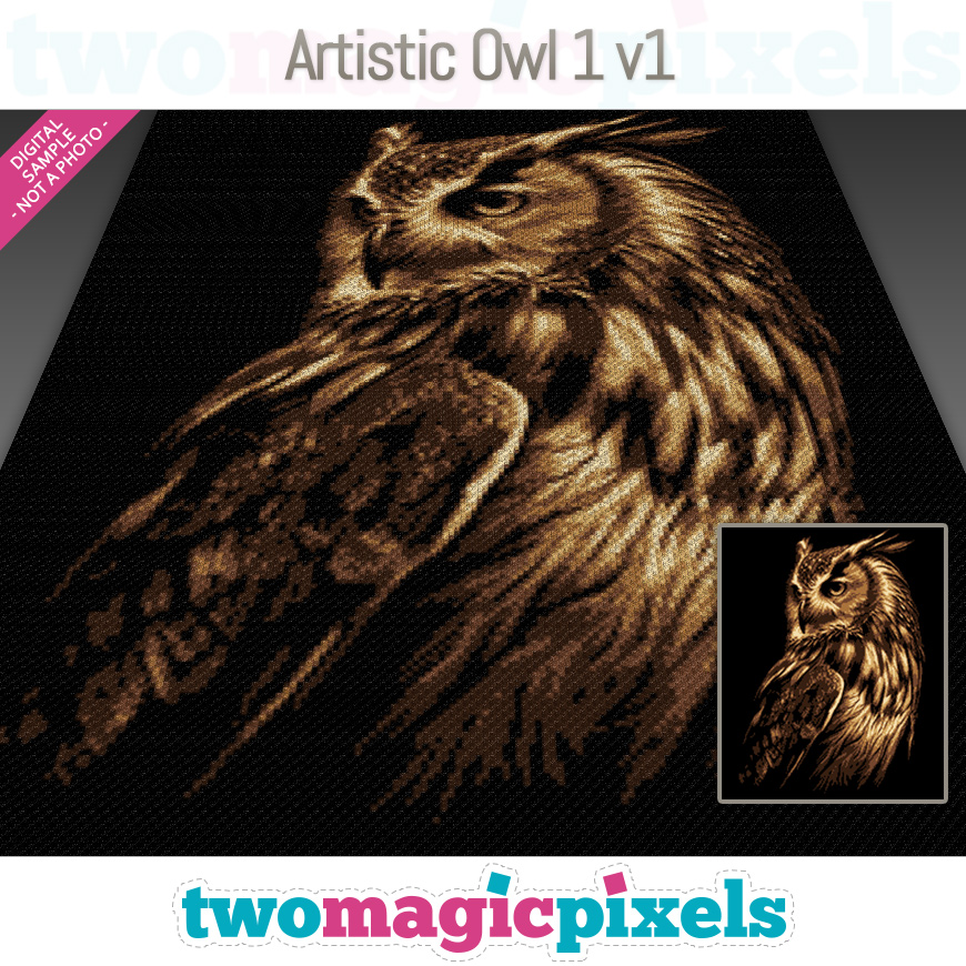 Artistic Owl 1 v1 by Two Magic Pixels