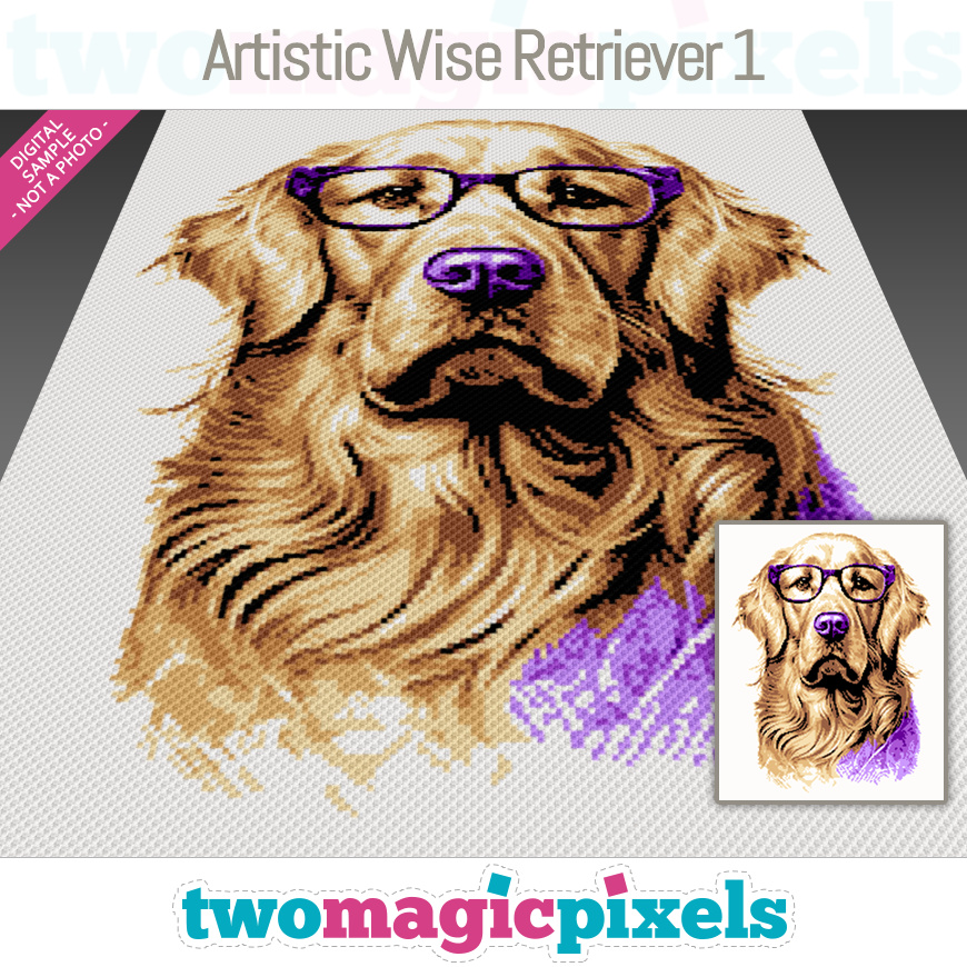 Artistic Wise Retriever 1 by Two Magic Pixels