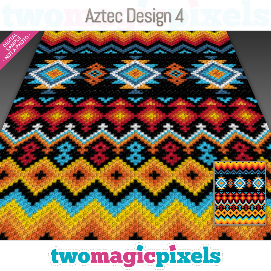 Aztec Design 4 by Two Magic Pixels