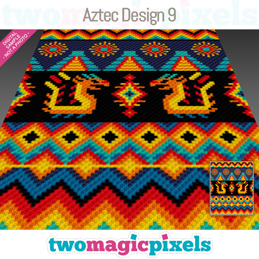 Aztec Design 9 by Two Magic Pixels