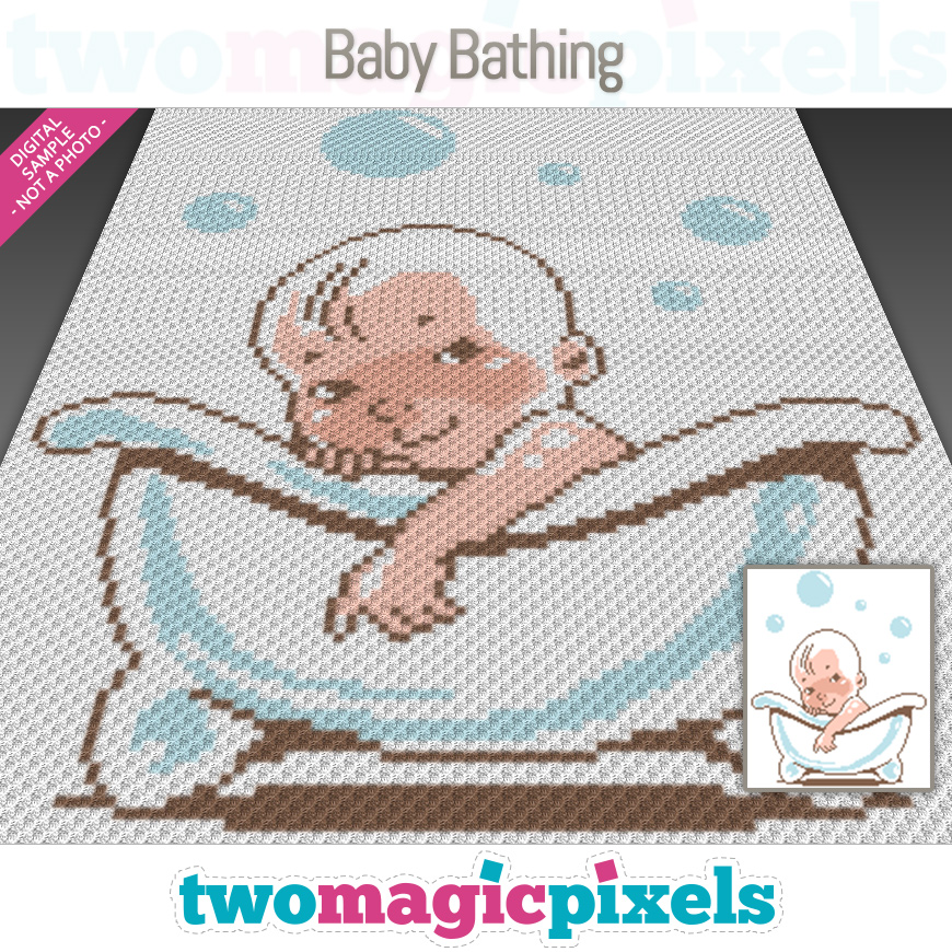 Baby Bathing by Two Magic Pixels