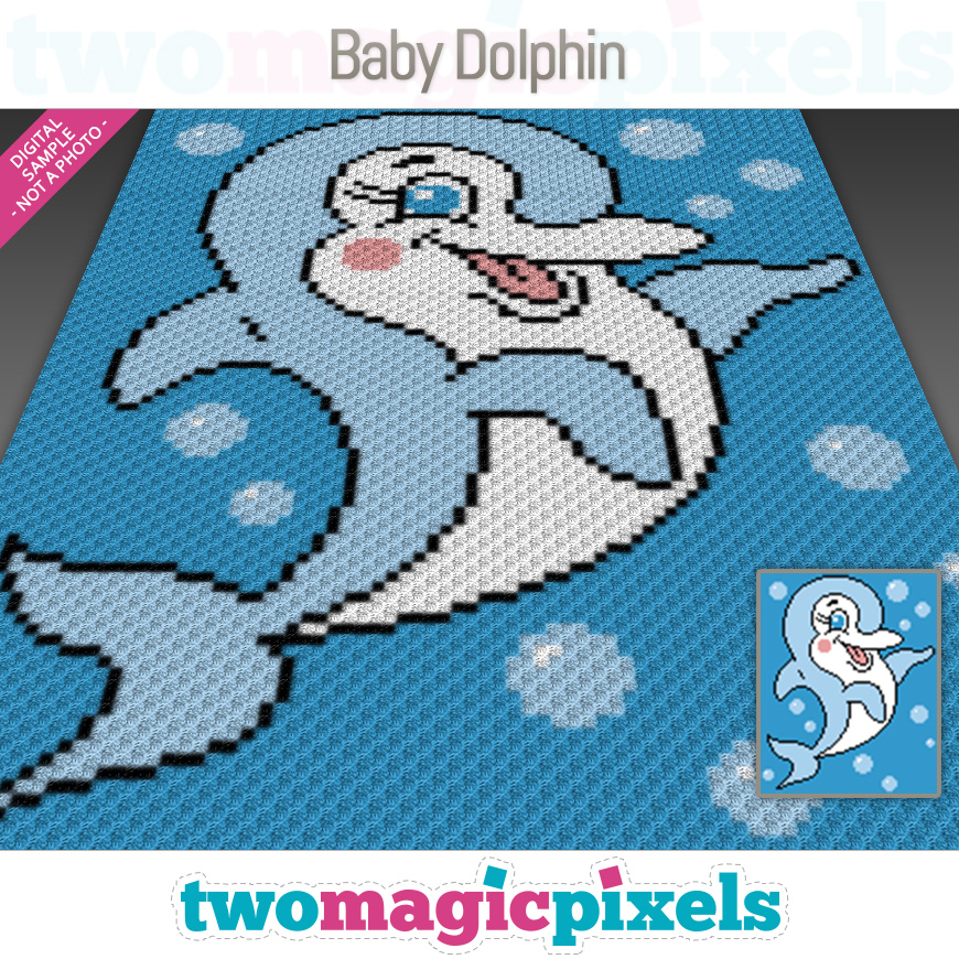 Baby Dolphin by Two Magic Pixels