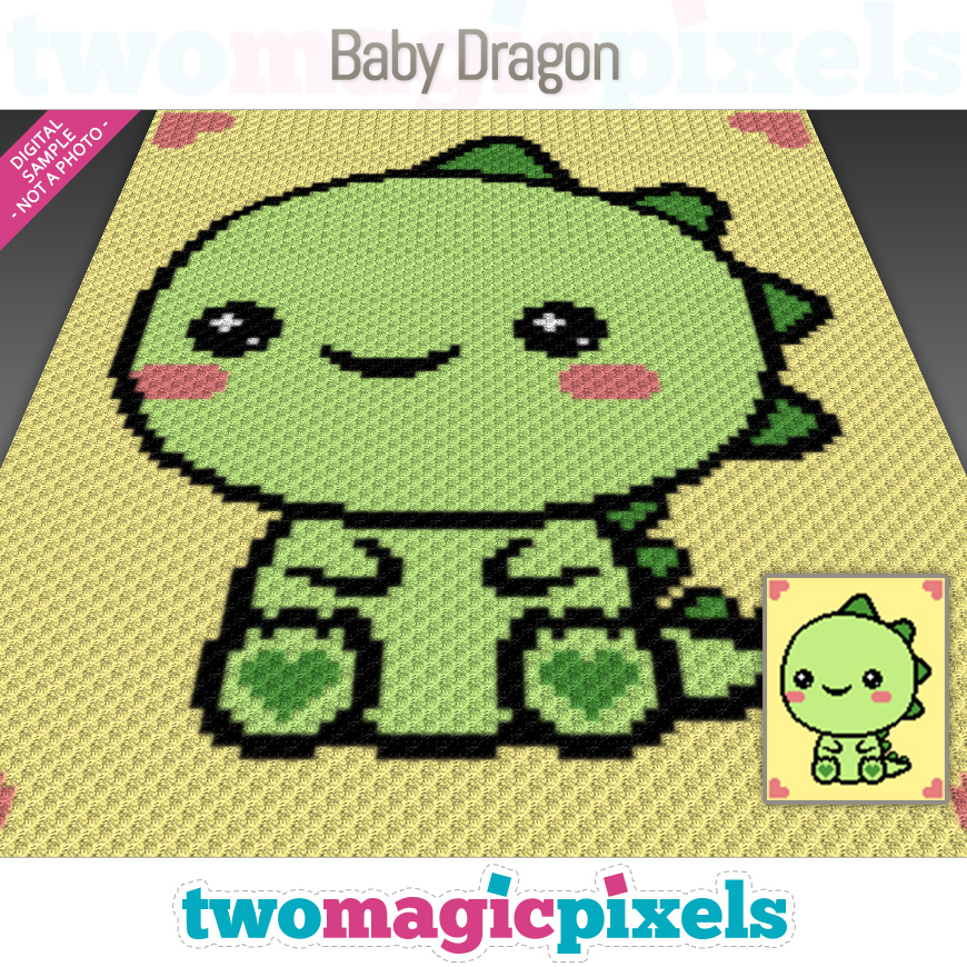 Baby Dragon by Two Magic Pixels