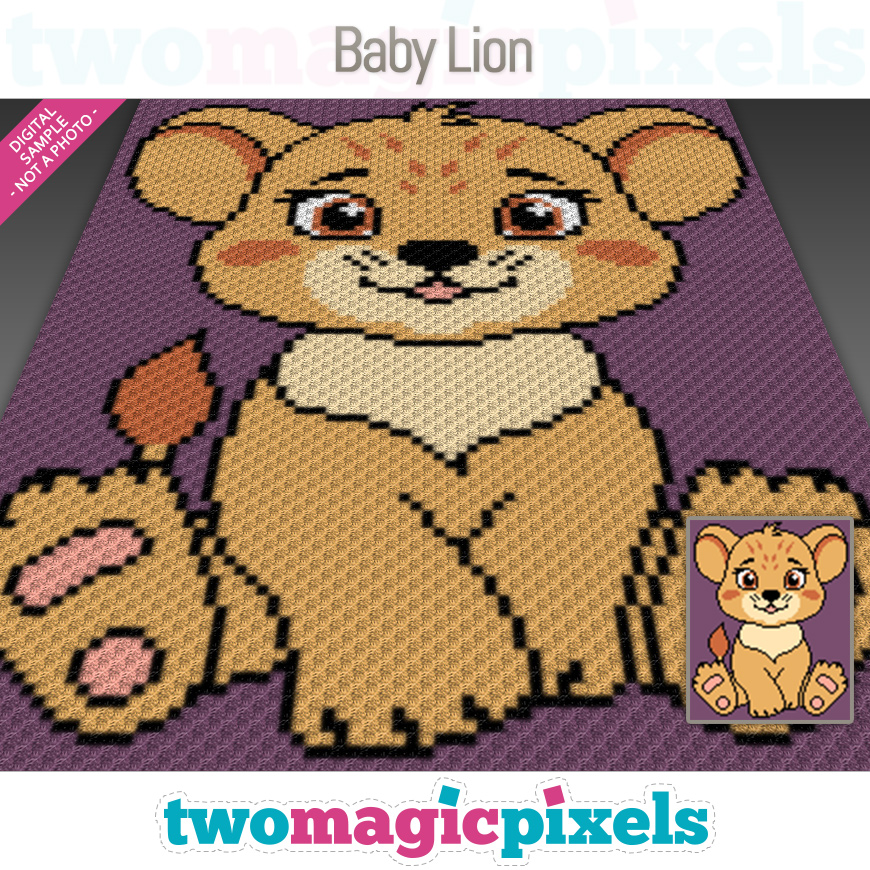 Baby Lion by Two Magic Pixels