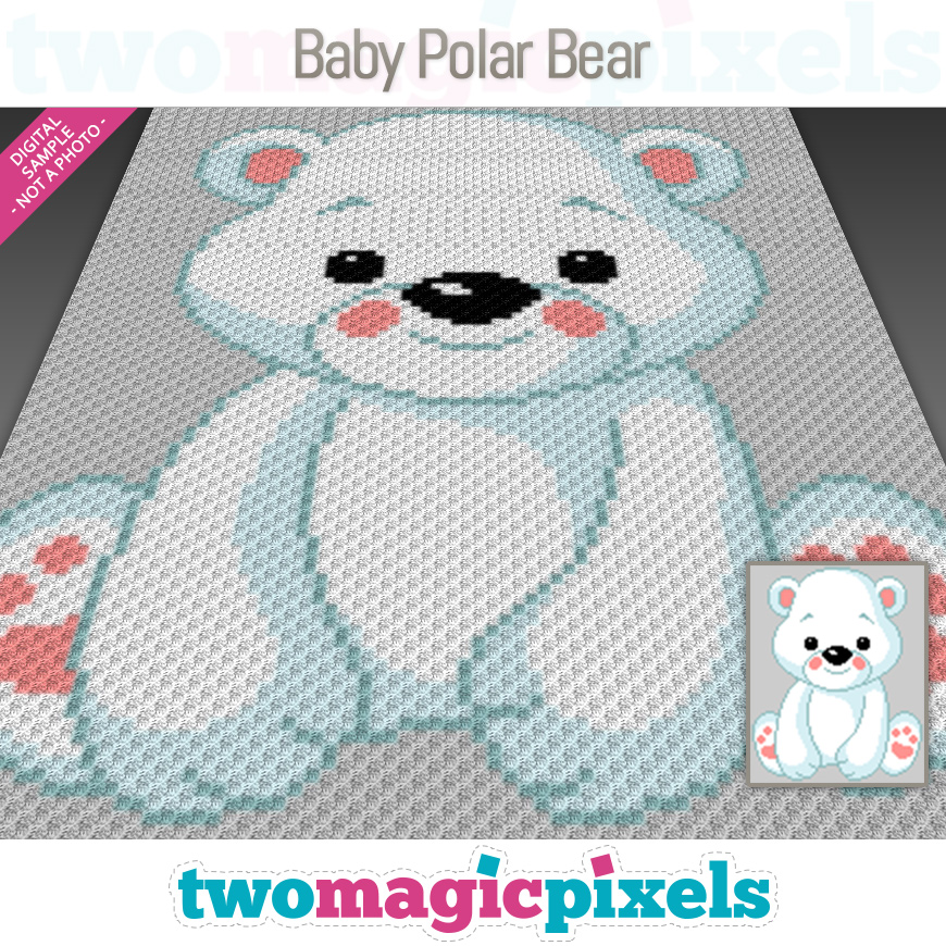 Baby Polar Bear by Two Magic Pixels