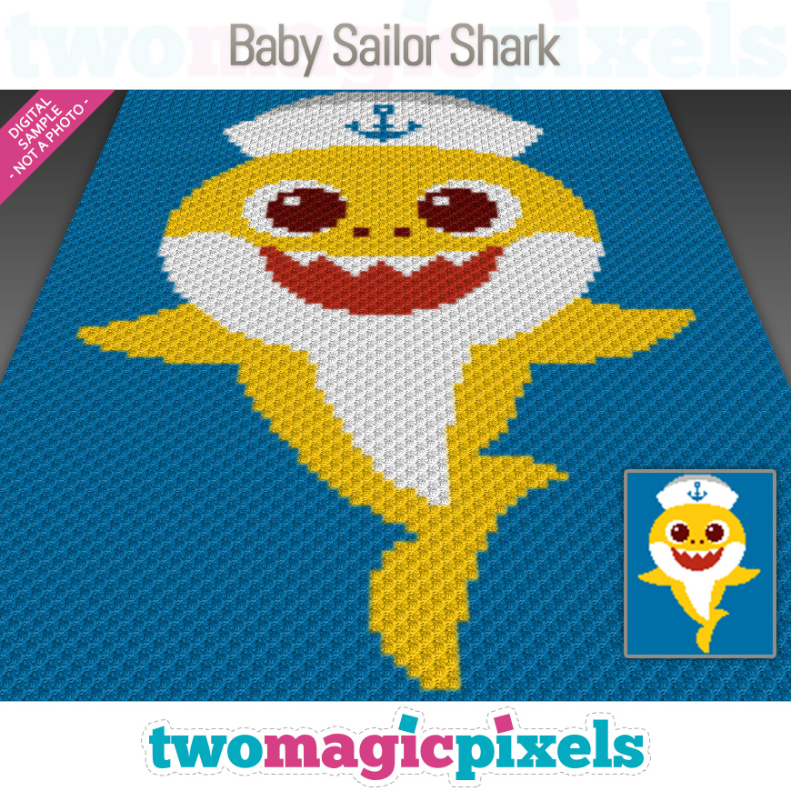 Baby Sailor Shark by Two Magic Pixels