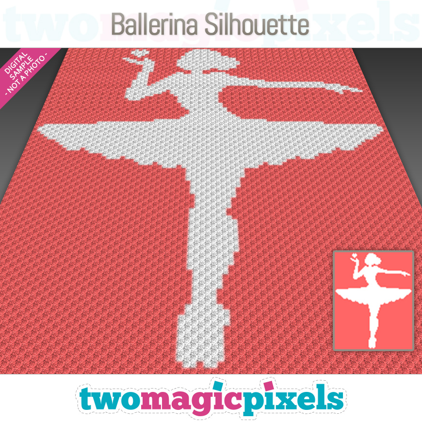 Ballerina Silhouette by Two Magic Pixels