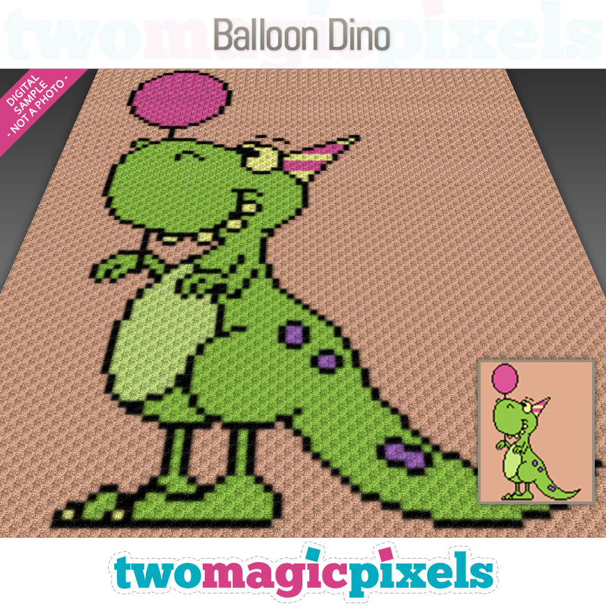Balloon Dino by Two Magic Pixels