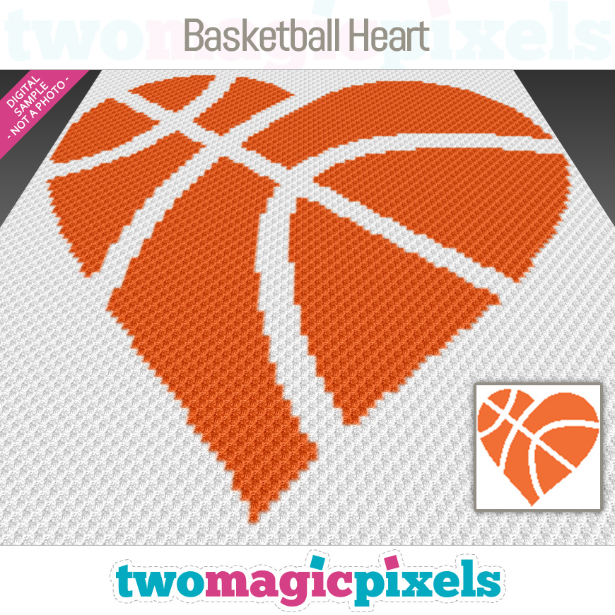 Basketball Heart by Two Magic Pixels