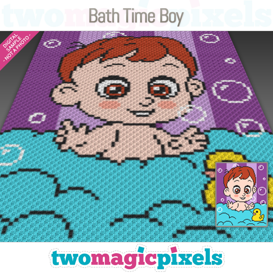 Bath Time Boy by Two Magic Pixels