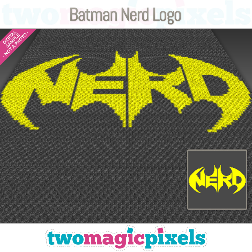 Batman Nerd Logo by Two Magic Pixels