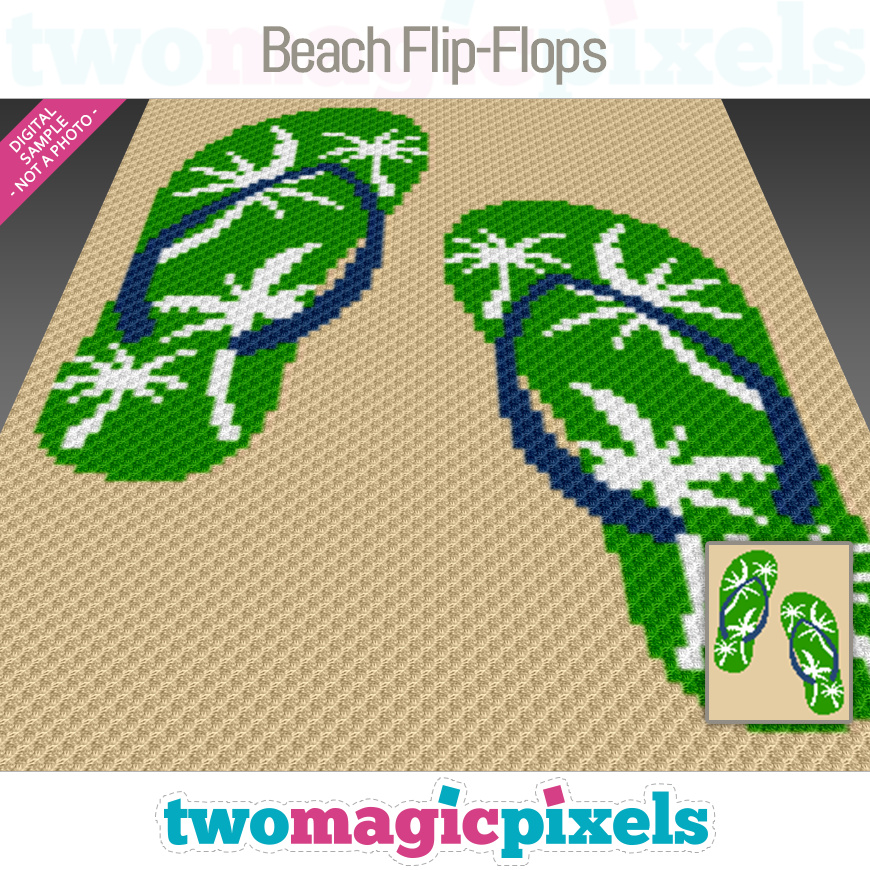 Beach Flip-Flops by Two Magic Pixels