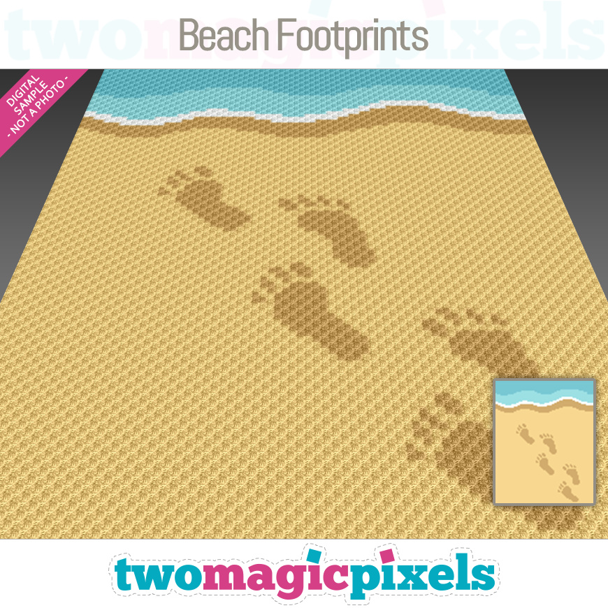 Beach Footprints by Two Magic Pixels