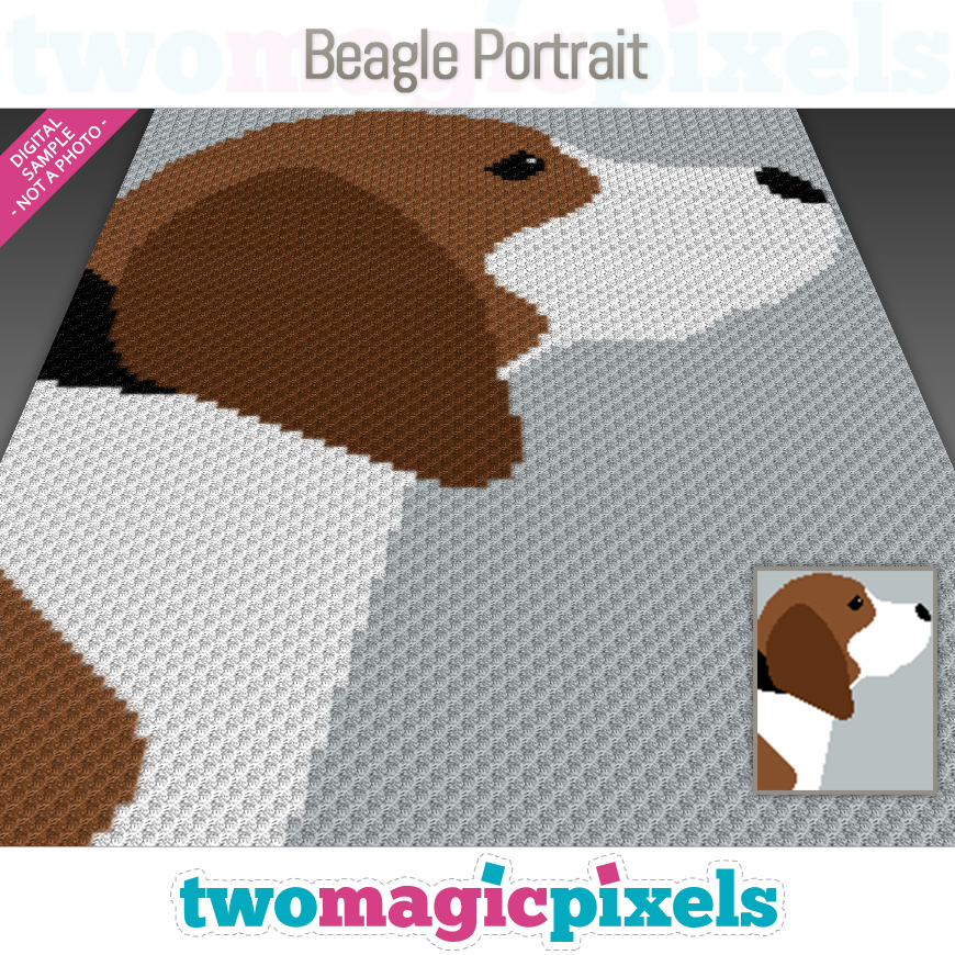 Beagle Portrait by Two Magic Pixels