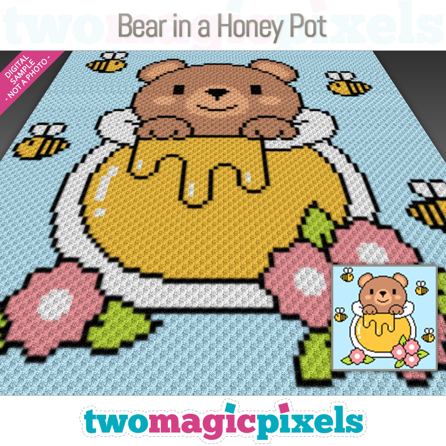 Bear in a Honey Pot by Two Magic Pixels