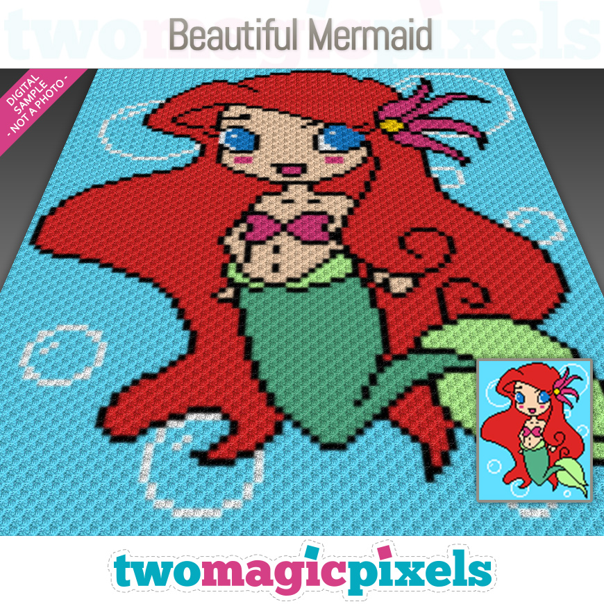 Beautiful Mermaid by Two Magic Pixels