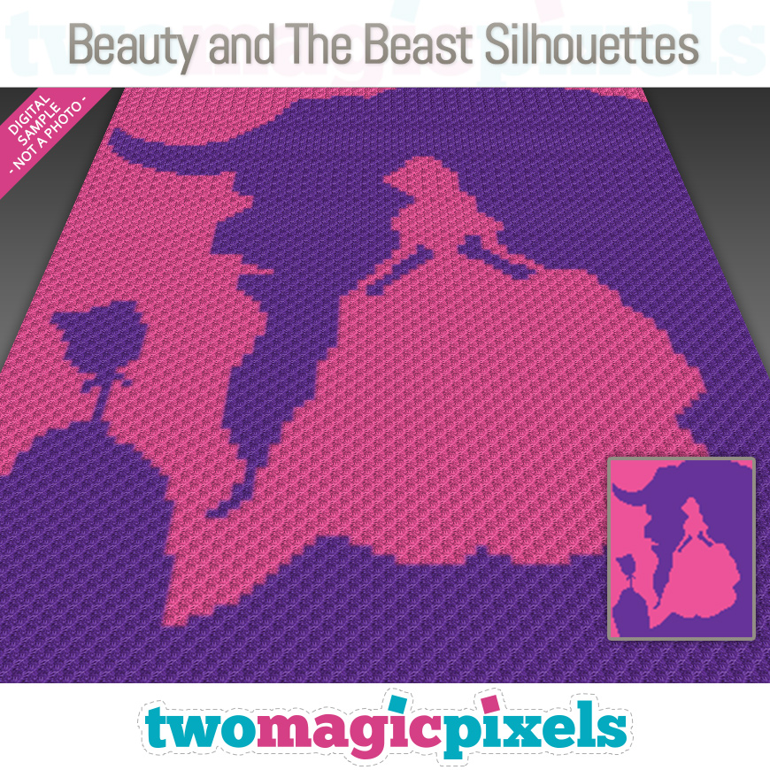 Beauty and The Beast Silhouettes by Two Magic Pixels Beauty and The Beast Silhouettes by Two Magic Pixels