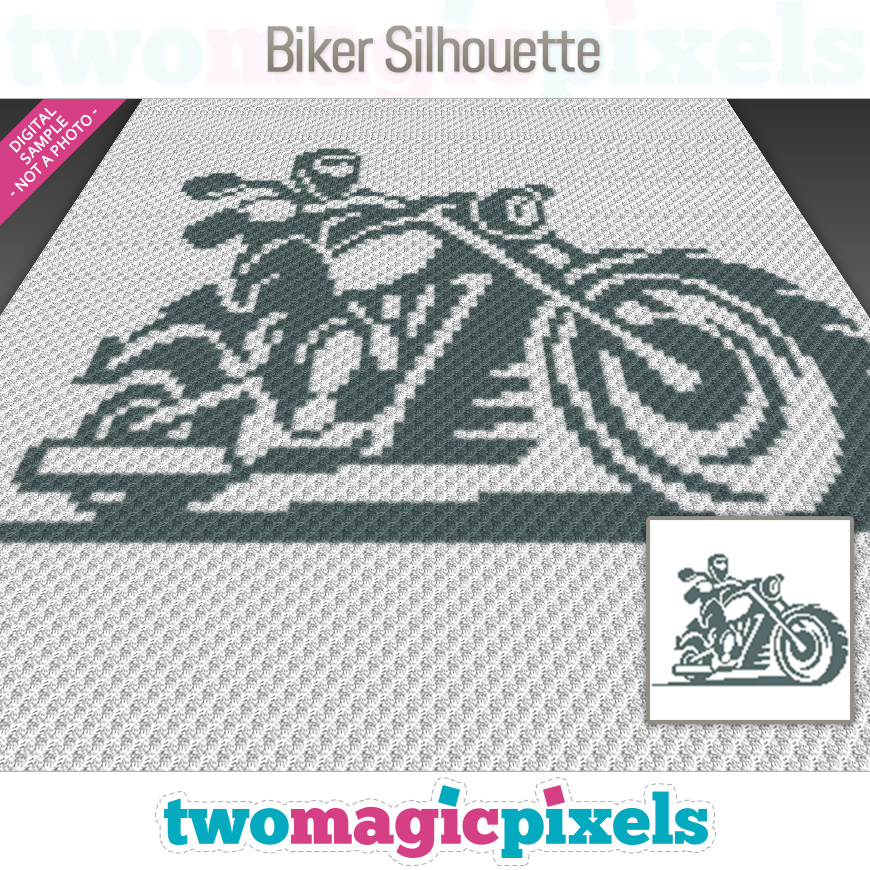 Biker Silhouette by Two Magic Pixels