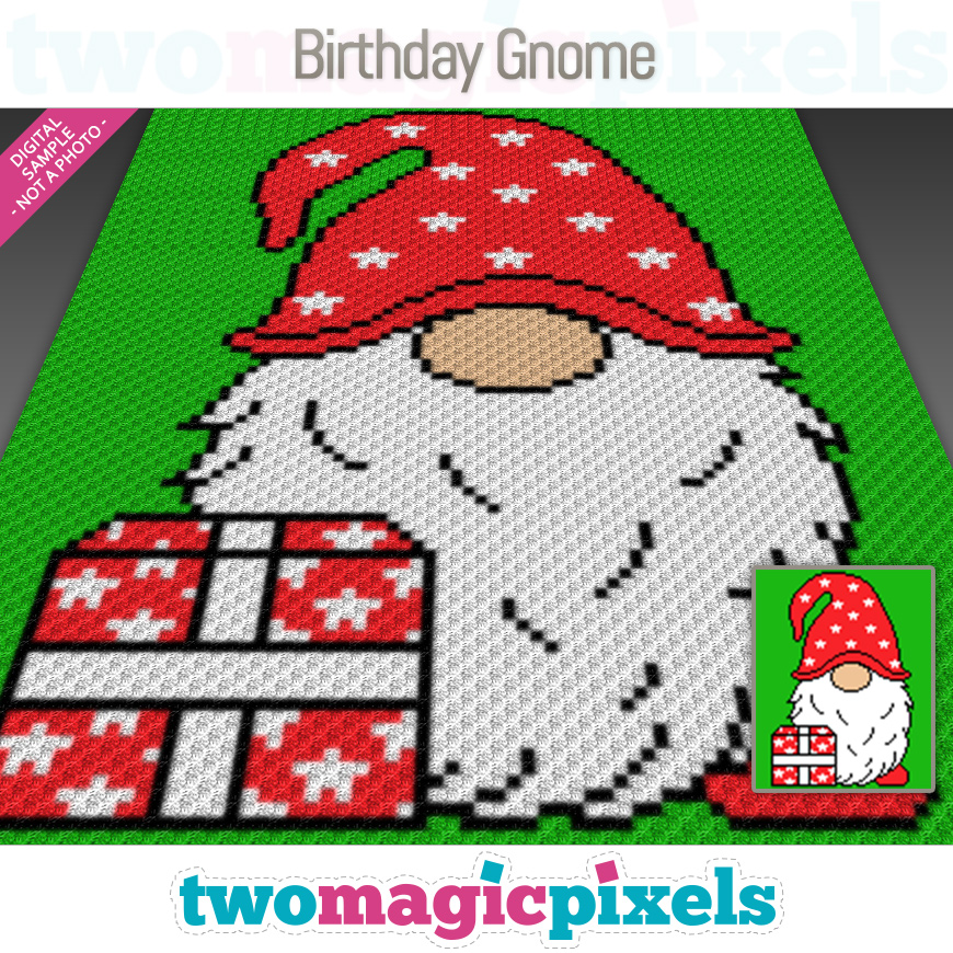 Birthday Gnome by Two Magic Pixels
