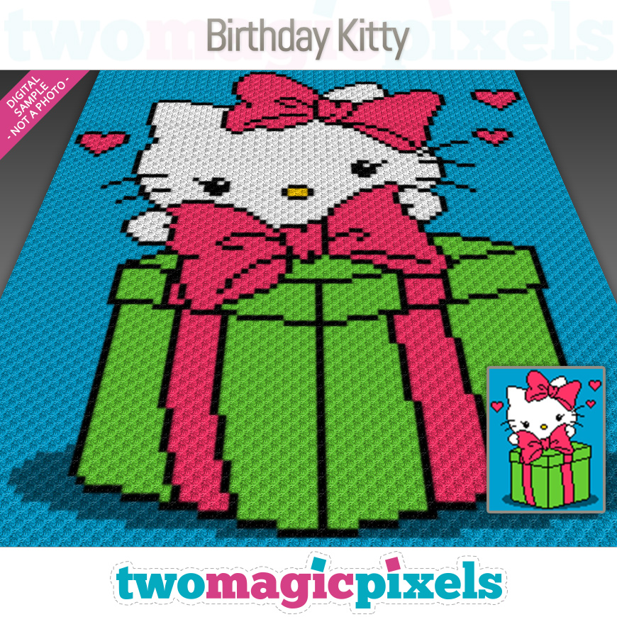 Birthday Kitty by Two Magic Pixels