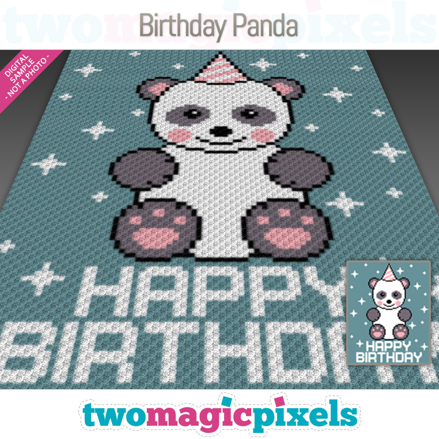 Birthday Panda by Two Magic Pixels
