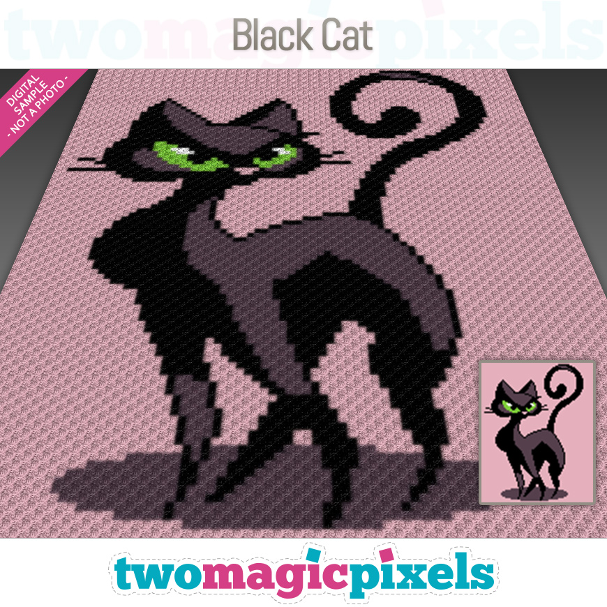 Black Cat by Two Magic Pixels Black Cat by Two Magic Pixels