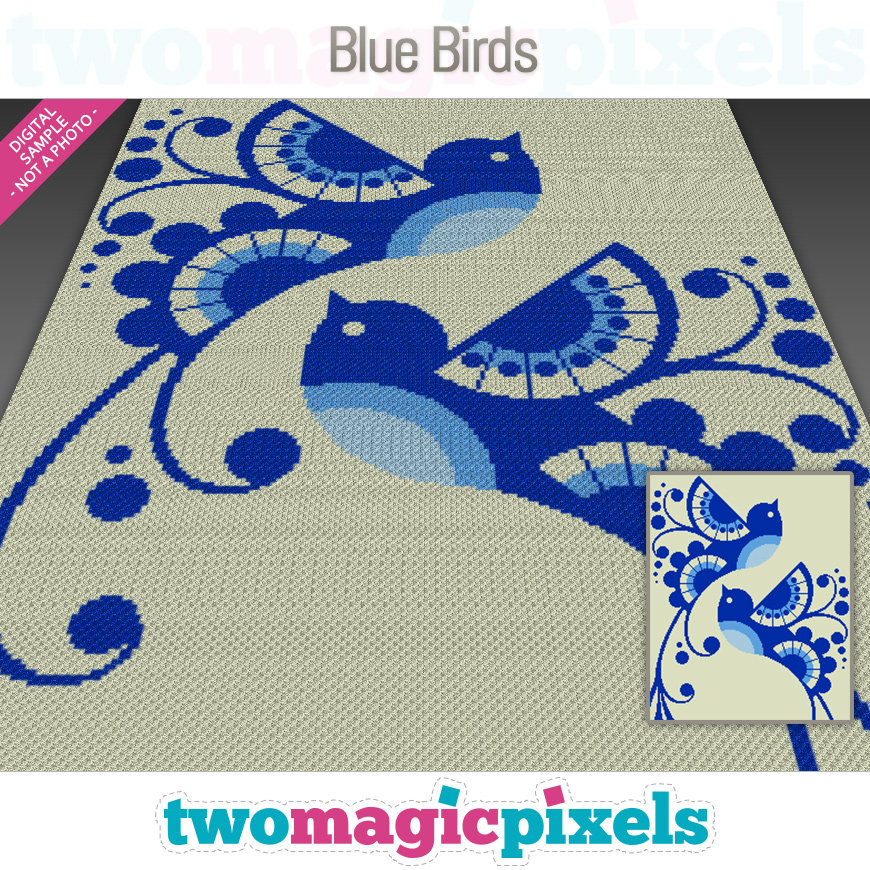 Blue Birds by Two Magic Pixels