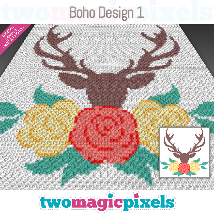 Boho Design 1 by Two Magic Pixels