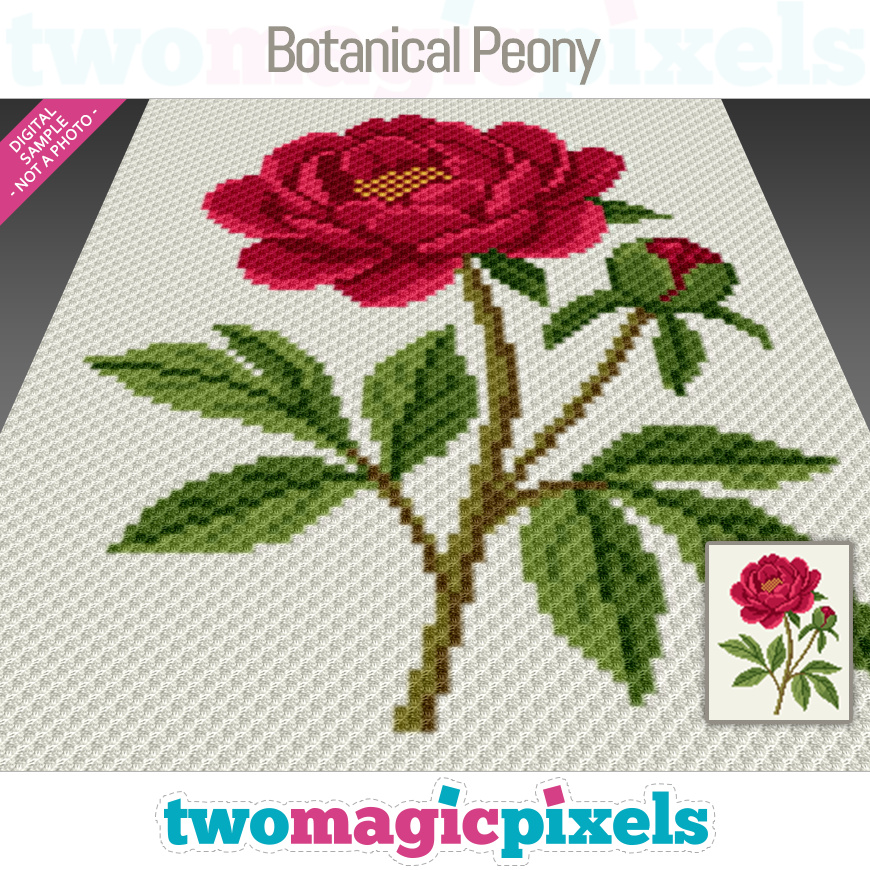 Botanical Peony by Two Magic Pixels