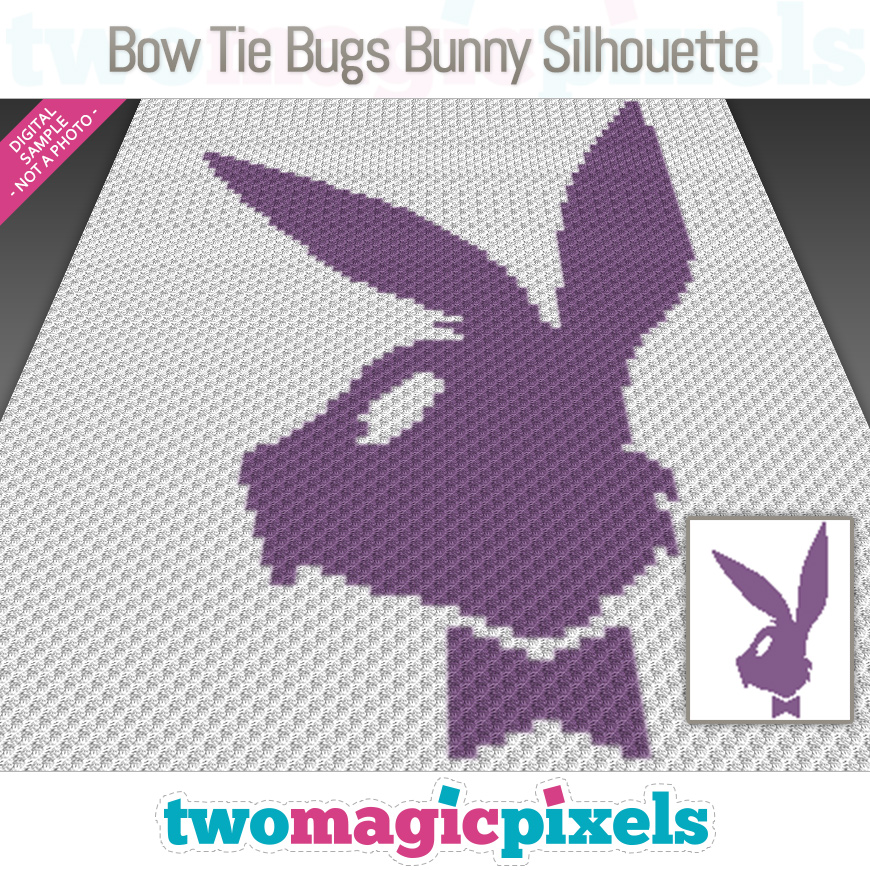Bow Tie Bugs Bunny Silhouette by Two Magic Pixels