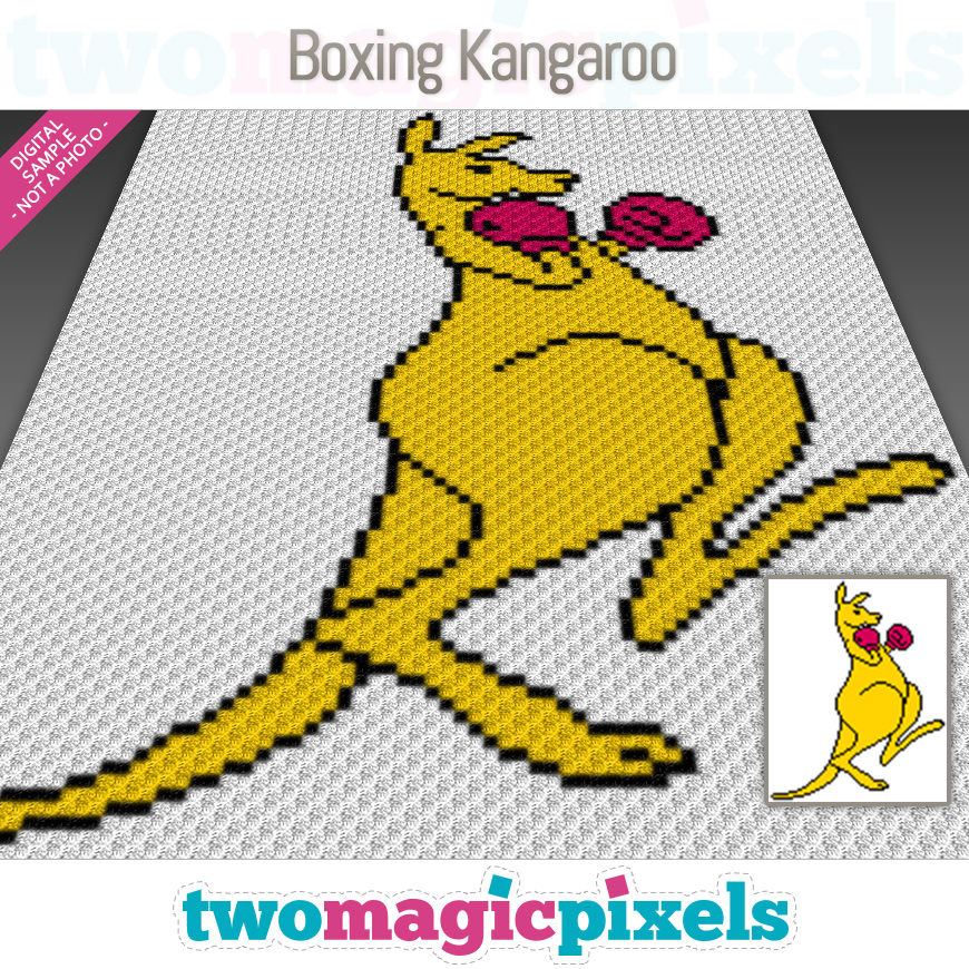 Boxing Kangaroo by Two Magic Pixels