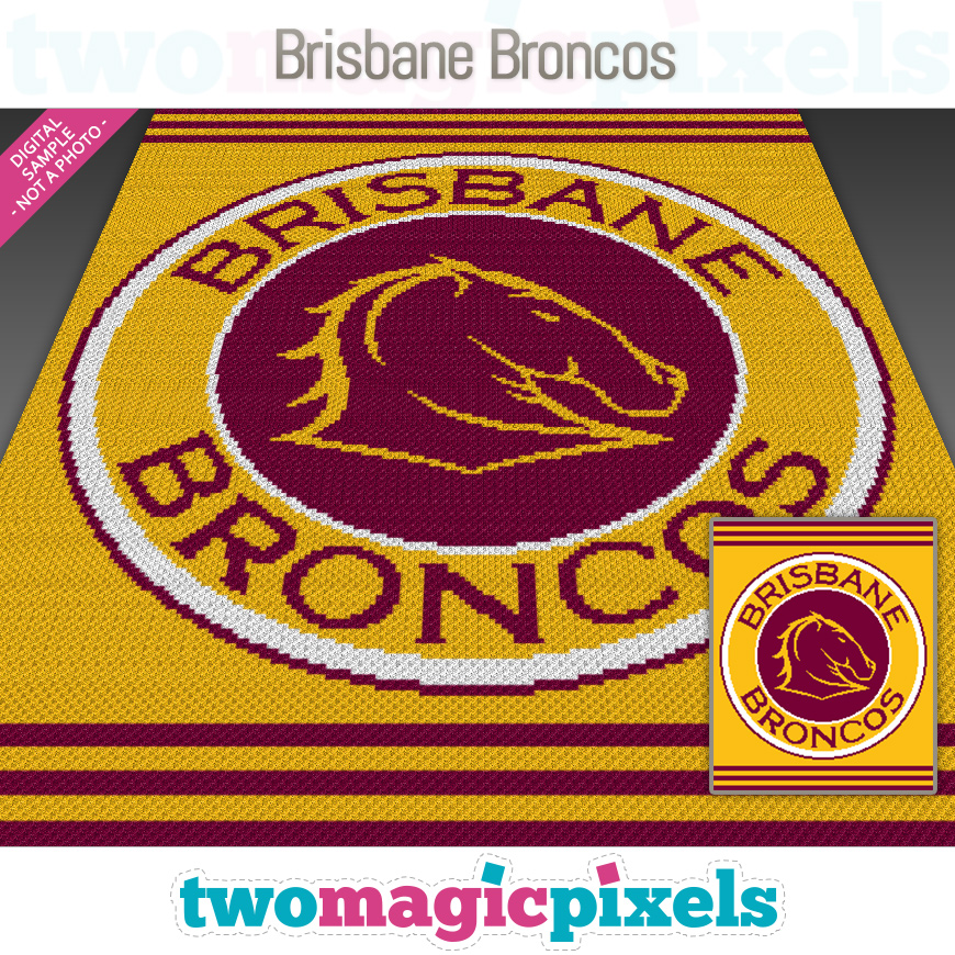 Brisbane Broncos by Two Magic Pixels