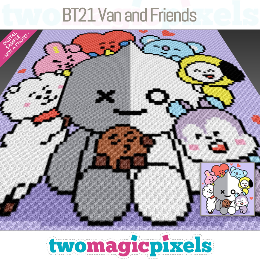 BT21 Van and Friends by Two Magic Pixels