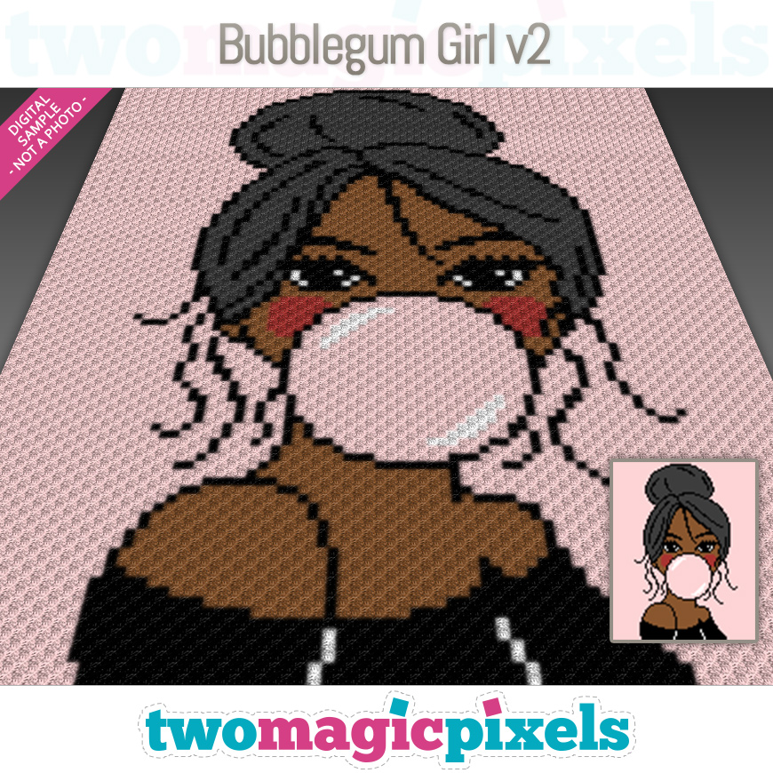 Bubblegum Girl v2 by Two Magic Pixels