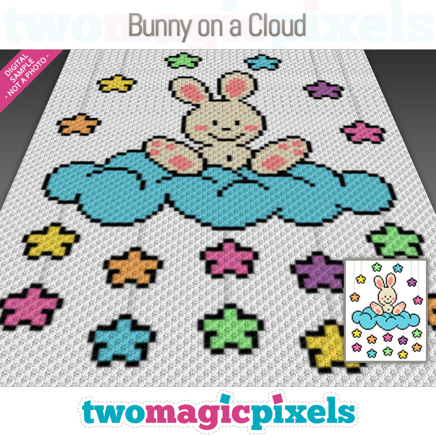 Bunny on a Cloud by Two Magic Pixels