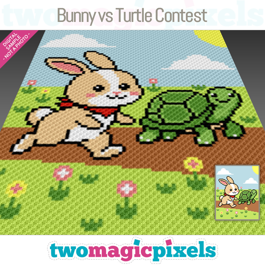 Bunny vs Turtle Contest by Two Magic Pixels