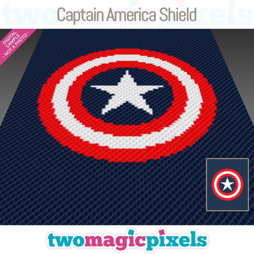 Captain America Shield by Two Magic Pixels
