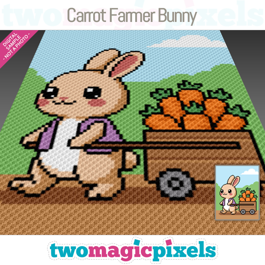 Carrot Farmer Bunny by Two Magic Pixels