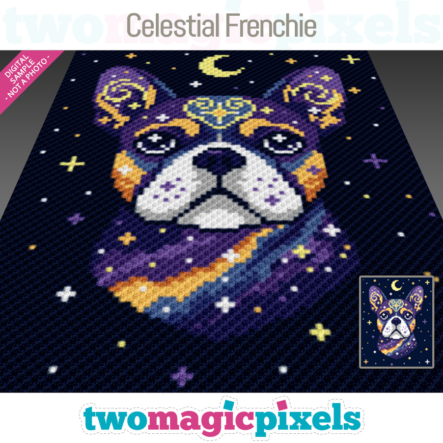 Celestial Frenchie by Two Magic Pixels